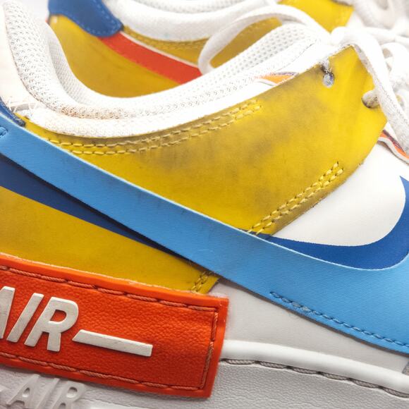 Nike Women’s Sneakers Y2K Street Remix AF1 Shadow Multi Swoosh Color Block 11 - Picture 6 of 8